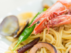 シーフードペペロンチーノ